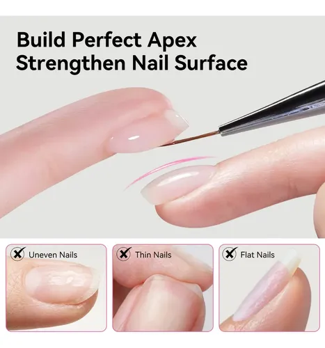 Gel Uñas 6 En 1 Base Y Top Coat 15ml (gm).