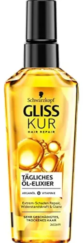 Aceite Capilar Gliss Kur, Elixir Diario (75 Ml), Para Cabell