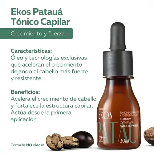 Tónico Capilar Crecimiento Y Fuerza Ekos Patauá Natura 30 Ml