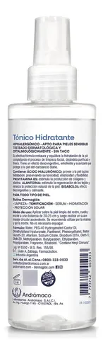 Dermaglós Facial Tónico Hidratante Descongestivo Purificante