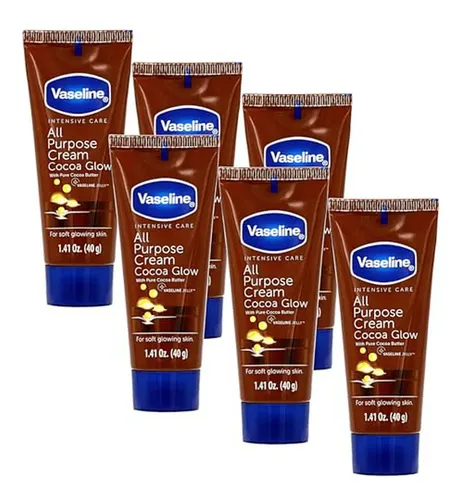 Crema Vaseline Cocoa Glow Con Manteca De Cacao Pura, 6-pack