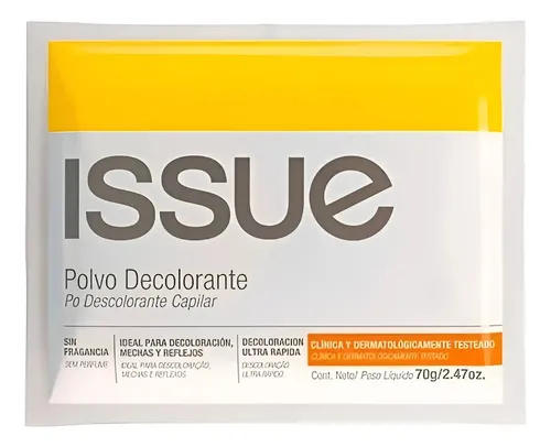Issue Polvo Decolorante X70g C/oxidante Regalo 20vol 70ml
