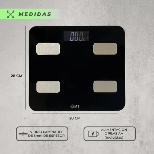 Balanza Digital Baño Inteligente Bluetooth Personal Corporal