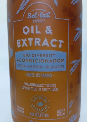 Acondicionador Natural Bel Lab Cabellos Grasos Oil & Extract