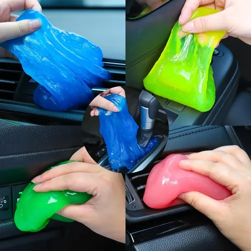 Kit Gel Limpieza Auto 4 Piezas Limpia Polvo Y Ranuras