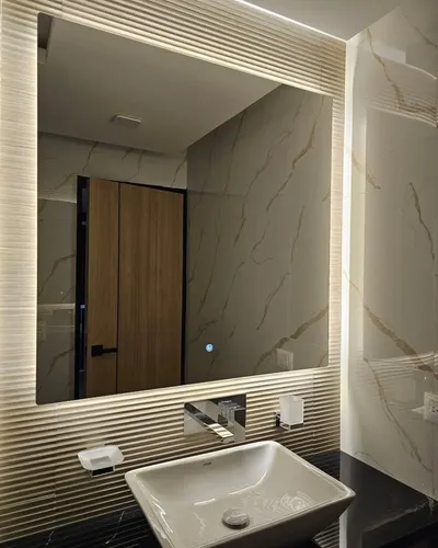 Espejo Sensor Touch 80x50cm Luz Led Fria Calida Neutra