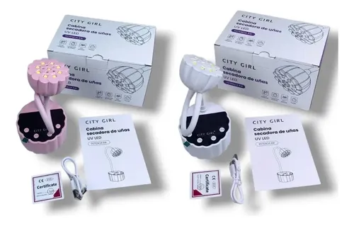 Cabina Secadora De Uñas Uv Led City Girl 6w Portátil