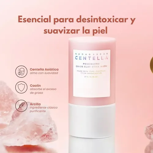 Máscara De Arcilla Rápida Para Poremizar Centella De Madagas