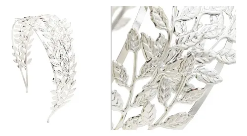 Diadema De Aleación Con Diseño De Hoja Para Mujer