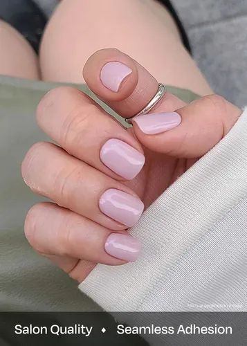 Tiras De Gel Semipermanente Rosa Natural Con Kit Completo