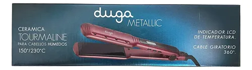 Plancha Duga Sw-207 Profesional Cabello Lacio Anti Frizz Color Rojo Metalic