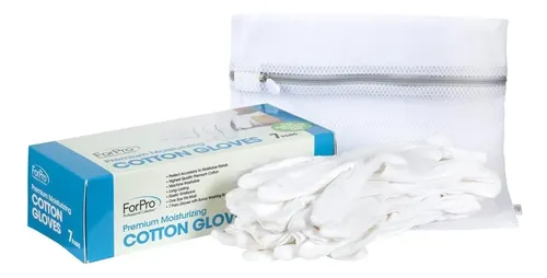 Guantes Algodón Blancos 7 Pares Hidratantes Piel Sensible