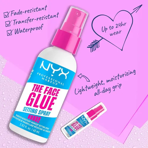 Spray Fijador De Maquillaje Nyx The Face Glue 24h