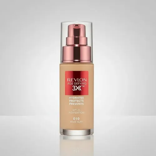 Base De Maquillaje Revlon Age Defying 3x Foundation Tono 010