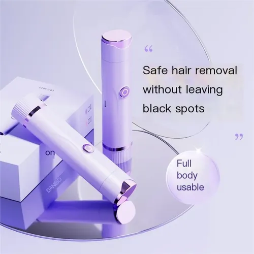 Afeitadora Eléctrica Doble Cabeza Depiladora Corporal Mujer