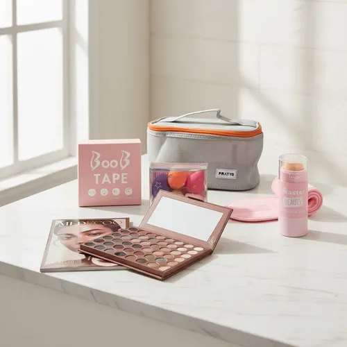 Kit Maquillaje Completo Con Neceser Paleta Y Accesorios