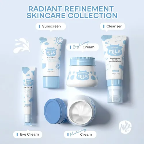Q2026new Set De Cuidado Facial Leche 5pcs Laikou Piel Suaveg