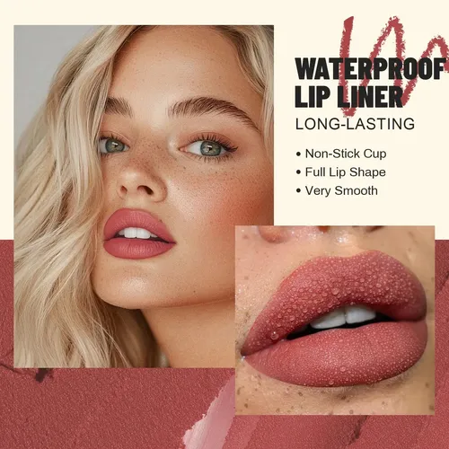 Pudaier Set 12 Lápices Delineadores Labios Mate Velvet