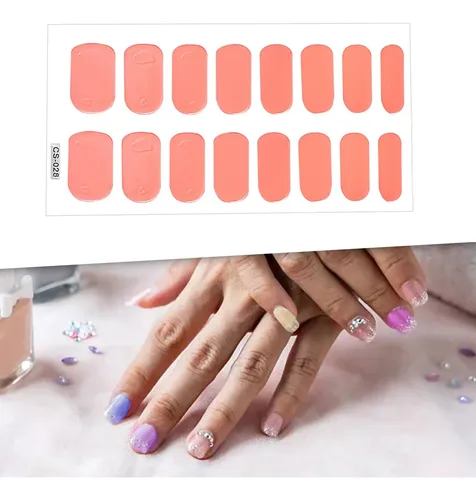 Adhesivos Para Manicura, Decoración Creativa De Rosa Carne A