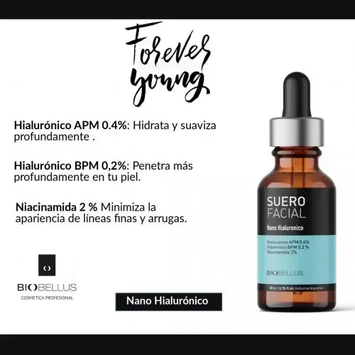 Suero Facial Nano Hialuronico Biobellus