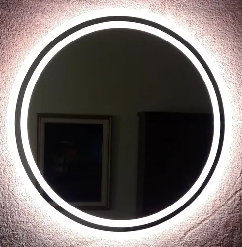 Espejo Luz Led 80 Cm Doble Guarda Esmerilada Baño Deco