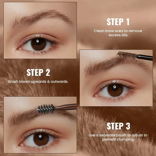 Gel/color Para Cejas 2 En 1 Pudaier Soft Brown 0.21 Fl Oz X2