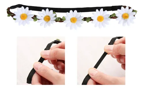 Diadema Bohemia Ola Girasol Hawaiano Para Decorar 5 Piezas