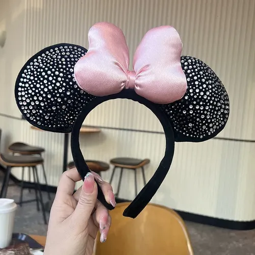 Vincha Moño Minnie Mickey Parque Foto Accesorio Pelo