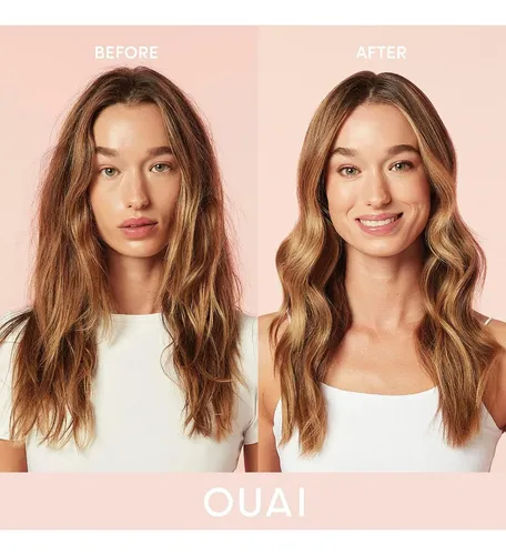 Set Anti-frizz Ouai Con Crema Y Espuma, 2 Unidades