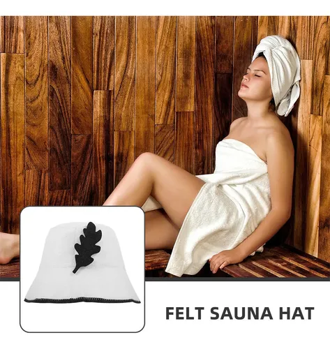 Gorro De Sauna De Fieltro Para Ducha Y Baño, Gorro De Vapor