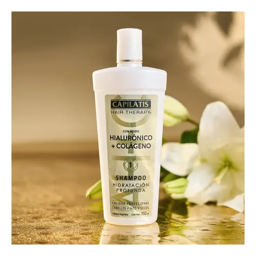 Capilatis Shampoo Con Acido Hialuronico + Colágeno 350ml