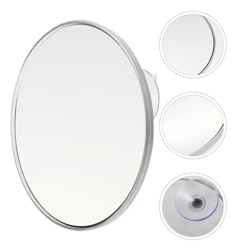 Espejo De Maquillaje Iluminado Con Lupa, Con Ventosa Redonda