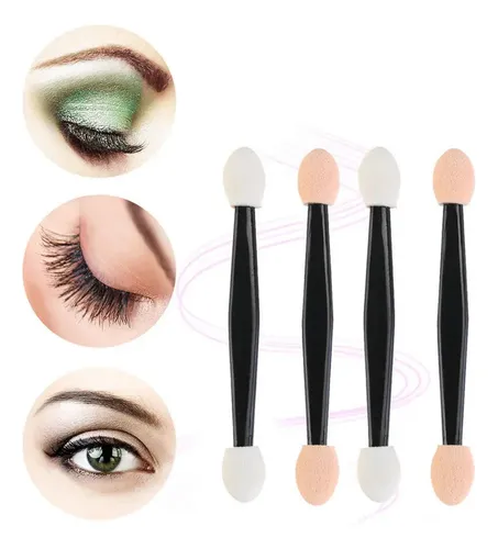 L X 100pcs Mujer Pincel Esponja Doble Cara Para Sombra De 2