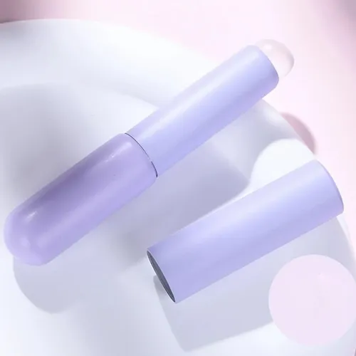 Pincel Corrector De Labios De Silicona Para Viajes Violeta