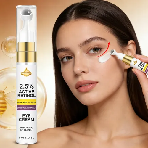 Set Crema Antiedad Para Ojos Con Rodillo Masajeador