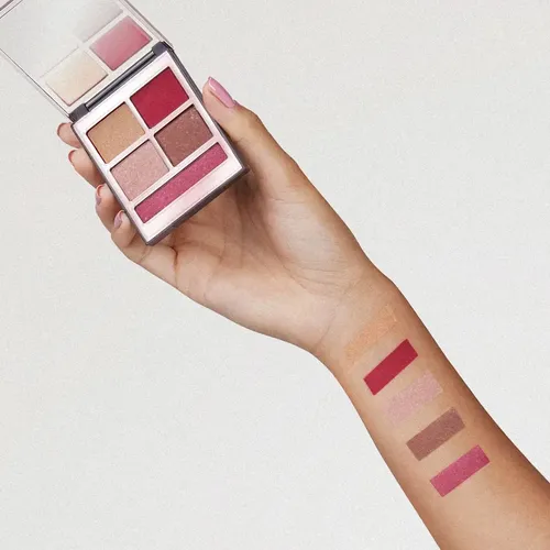 Natura Una Pro Palette De Sombras 5 Colores Larga Duración Rich Cranberry