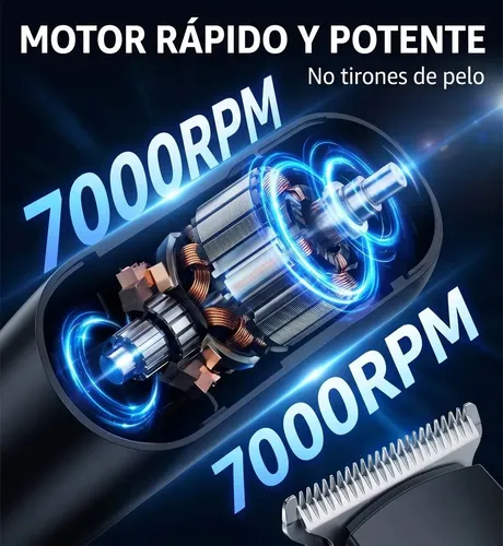 Máquina Corta Pelo y Barba Recargable Inalámbrica con Pantalla LED de Importadora Uli