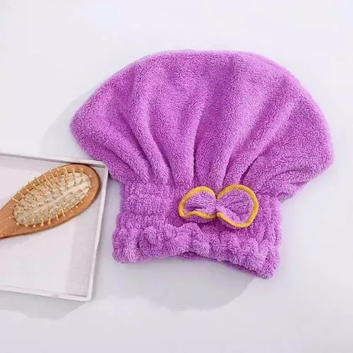 . Toalla De Baño Con 5 Cabezales Para Cabello Seco, Ligera .