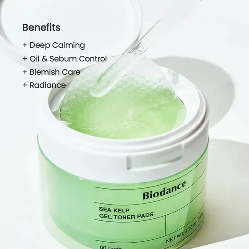 Biodance Sea Kelp Gel Toner Pads 60 Pads Todo Tipo De Piel Día/noche