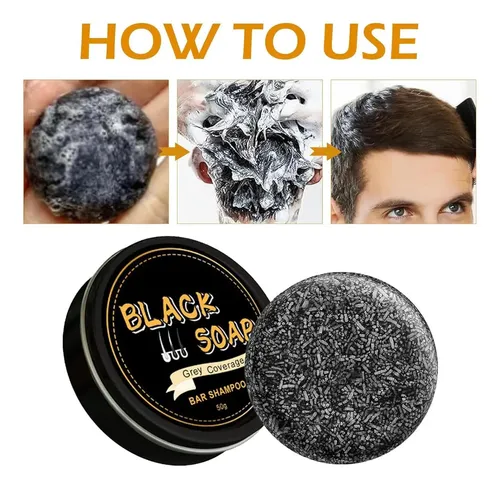 Champú Y Jabón For Cabello Negro For Cubrir El Cabello