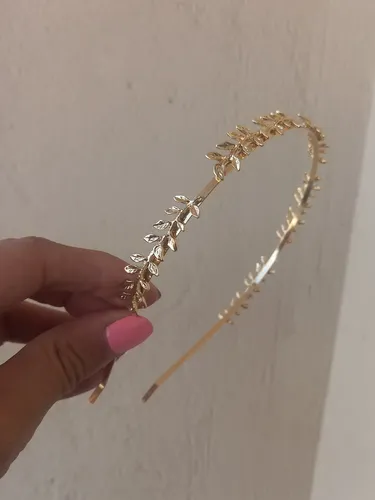 Vincha De Metal Hojas Hiper Chicas Estilo Griego