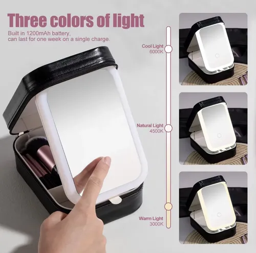 Set 14 Brochas De Maquillaje Bs Mall Profesional Estuche Led
