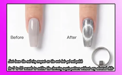 Imán En Forma De Anillo Con Forma De Ojo De Gato Para Uñas,