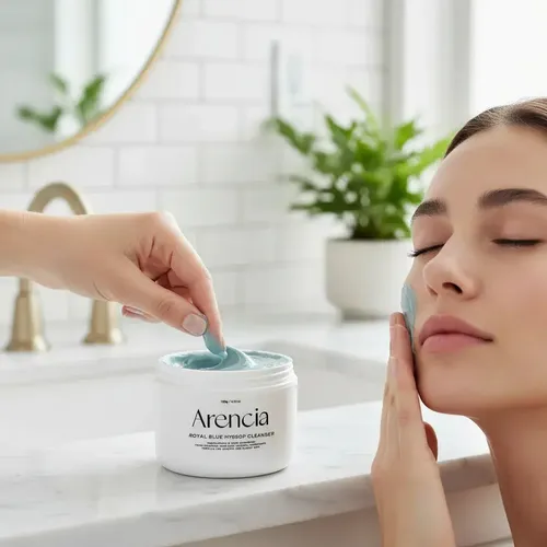 Limpiador Facial Arencia Blue Hyssop 120g Todo Tipo de Piel Día/Noche