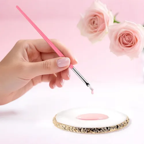 Set 25 Herramientas Para Uñas Con Pinceles Y Paleta
