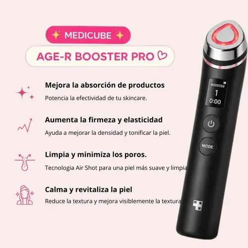 Medicube Age-r Booster Pro, 6 En 1, Aplicación Día/noche, Tr Todo Tipo De Piel Día/noche