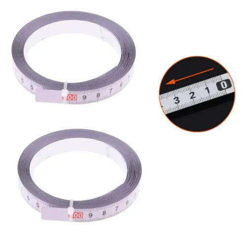 2pc Cinta Métrica Con Cinta Adhesiva Para Cabello