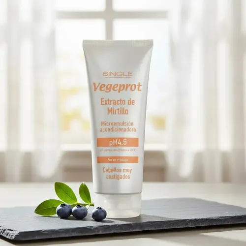 Mascara Acond. Single Vegeprot Mirtillo Cabello Castigado
