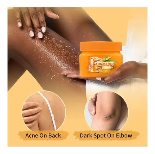 Exfoliante Corporal Con Cúrcuma, 280 G, Frasco Individual