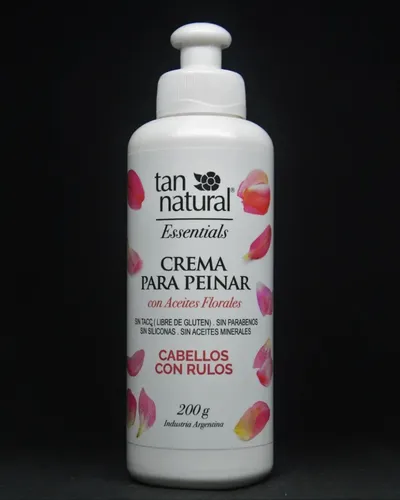 Tan Natural Crema Para Peinar Apta Método Curly Hair X200gr